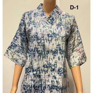 SW0088KKHB Traditional Batik Hand Block Printed Blouse | Blaus Batik Tradisional Bercorak Blok Tangan