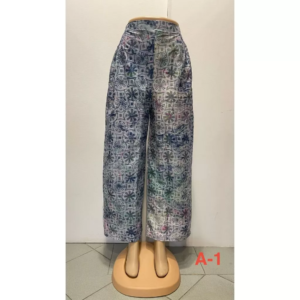 SW0119HB Traditional Hand Block Printed Batik Palazzo Pants | Seluar Palazzo Batik