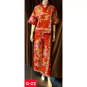 SW0088KKSE Batik Baju Dan seluar Panjang Sepasang Batik Made In Malaysia Batik Top & Pants