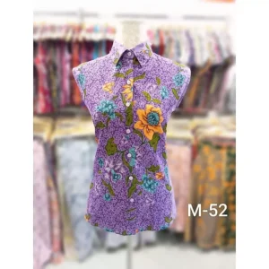 SW0088KKS2 Batik Ladies Blouse Singlet Made In Malaysia Batik Baju Perempuan Singlet